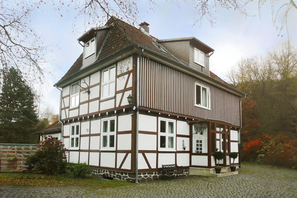 Ferienwohnungen am Bergpark von außen